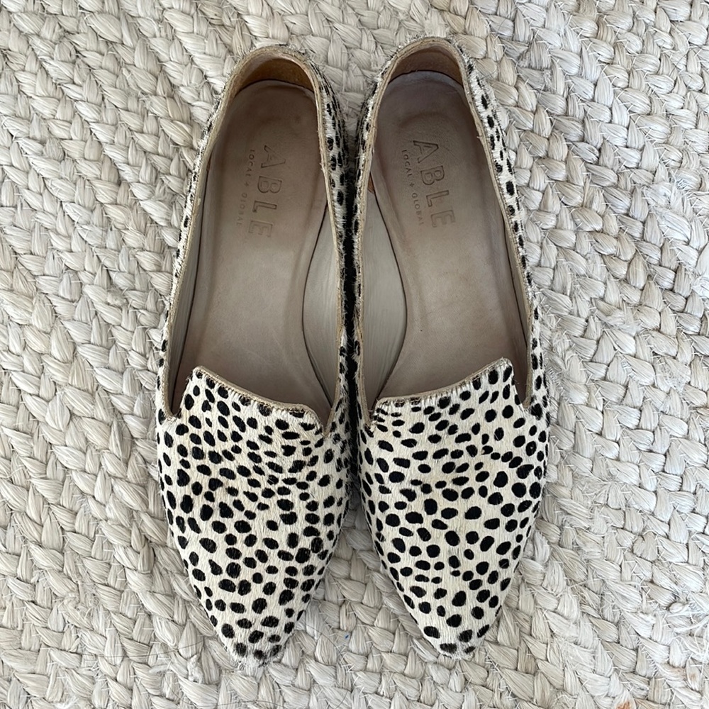 Able Spotted Print Loafers